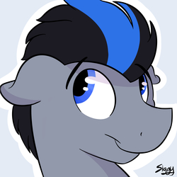 Size: 5000x5000 | Tagged: safe, artist:siggyderp, oc, oc only, pony, commission, icon, male, profile picture, signature, solo, stallion