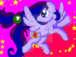 Size: 400x300 | Tagged: safe, artist:wolfspiritclan, oc, oc only, oc:ruby nights, pegasus, pony, original art, original character do not steal, solo