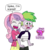 Size: 871x918 | Tagged: safe, artist:stella-exquisa, spike, sweetie belle, equestria girls, g4, blushing, deviantart watermark, female, hug, human spike, male, obtrusive watermark, open mouth, scared, ship:spikebelle, shipping, straight, watermark
