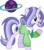 Size: 839x952 | Tagged: safe, artist:t-aroutachiikun, oc, oc only, oc:stella nova, pony, unicorn, clothes, female, magical lesbian spawn, mare, necktie, offspring, parent:starlight glimmer, parent:trixie, parents:startrix, shirt, solo, sweater, sweter vest