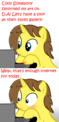 Size: 1424x2948 | Tagged: safe, artist:grapefruitface1, derpibooru exclusive, oc, oc:grapefruit face, pony, unicorn, base used, blushing, comic, computer, desk, implied porn, laptop computer, show accurate, traumatized