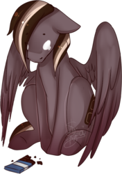 Size: 464x660 | Tagged: safe, artist:crystal890, oc, oc only, pegasus, pony, chocolate, food, simple background, solo, transparent background