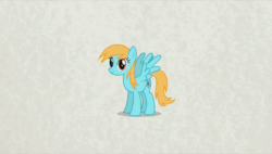 Size: 600x340 | Tagged: safe, artist:viva reverie, oc, oc:particle mare, pegasus, pony, g4, animated, dancing, female, gif, immatoonlink, mare, particle mare, show accurate, simple background, they might be giants, youtube link