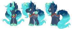 Size: 1600x638 | Tagged: safe, artist:crystal-tranquility, oc, oc only, oc:crystal tranquility, original species, pond pony, deviantart watermark, male, obtrusive watermark, simple background, solo, transparent background, watermark