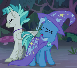 Size: 768x680 | Tagged: safe, screencap, terramar, trixie, pony, g4, student counsel