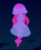 Size: 2550x3106 | Tagged: safe, artist:badumsquish, derpibooru exclusive, oc, oc only, jellyfish, jellyfish pony, original species, pony, bioluminescent, female, glowing, high res, ocean, smiling, solo, swimming, underwater