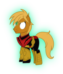 Size: 1280x1500 | Tagged: safe, artist:mlp-trailgrazer, oc, oc:the editor, pony, adam warlock, armor, clothes, cosplay, costume, male, simple background, solo, stallion, transparent background