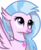 Size: 789x958 | Tagged: safe, artist:rainbow eevee, silverstream, classical hippogriff, hippogriff, g4, birb, cute, diastreamies, female, jewelry, looking up, necklace, simple background, solo, transparent background