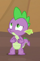 Size: 268x405 | Tagged: safe, screencap, spike, dragon, g4, sweet and smoky, claws, cropped, male, solo, tail, winged spike, wings