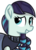 Size: 731x1004 | Tagged: safe, artist:rainbow eevee, coloratura, earth pony, pony, g4, clothes, female, mare, simple background, smiling, solo, transparent background