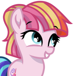 Size: 767x798 | Tagged: safe, artist:rainbow eevee, toola roola, pony, cute, female, filly, roolabetes, simple background, smiling, solo, transparent background