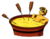 Size: 4505x3500 | Tagged: safe, artist:lupiarts, artist:snoopystallion, cheese sandwich, g4, armpits, cheese, chest fluff, collaboration, comic sins, digital art, fondue, food, funny, jacuzzi, relaxing, smiling, sunglasses