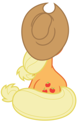 Size: 4705x7248 | Tagged: safe, artist:estories, applejack, earth pony, pony, g4, absurd resolution, female, hat, mare, simple background, sitting, solo, transparent background, vector