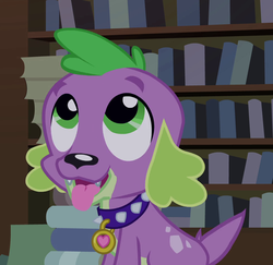Size: 971x945 | Tagged: safe, screencap, spike, dog, equestria girls, g4, my little pony equestria girls, cropped, cute, male, puppy, solo, spikabetes, spike the dog, spike's dog collar