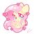 Size: 1219x1253 | Tagged: safe, artist:sohmasatori, fluttershy, pegasus, pony, g4, blushing, chibi, cute, female, heart, mare, shyabetes, simple background, solo, white background