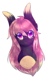 Size: 595x947 | Tagged: safe, artist:fae-core, oc, oc only, oc:lavender raze, pony, bust, simple background, solo, transparent background