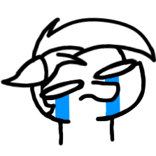 Size: 223x223 | Tagged: safe, artist:theartisttree, oc, oc only, oc:theartisttree, earth pony, pony, bust, colored, crying, depressed, monochrome, sad, simple background, solo, transparent background, white eyes