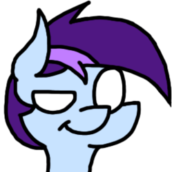 Size: 263x264 | Tagged: safe, artist:theartisttree, oc, oc only, oc:theartisttree, earth pony, pony, colored, emoji, emotes, grin, happy, png, simple background, smiling, smug, solo, transparent background, white eyes