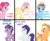 Size: 947x774 | Tagged: safe, artist:trotsworth, applejack, fluttershy, pinkie pie, rainbow dash, rarity, twilight sparkle, g4, applejack (male), bubble berry, butterscotch, dusk shine, elusive, implied selfcest, male, male six, mane six, meme, one of these things is not like the others, rainbow blitz, rule 63, shipping, simple background, smiling, text, transparent background, you're going to love me