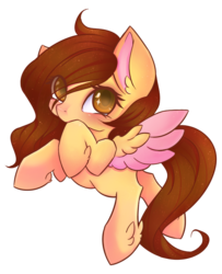 Size: 792x975 | Tagged: safe, artist:miniaru, oc, oc:butterflyshy, pegasus, pony, female, mare, simple background, solo, transparent background