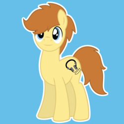 Size: 2084x2084 | Tagged: safe, artist:showtimeandcoal, oc, oc only, oc:tech, oc:techmagic, earth pony, pony, commission, custom icon, digital art, high res, icon, male, ponysona, simple background, solo, stallion, vector