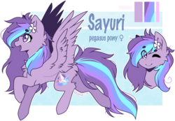 Size: 1986x1378 | Tagged: safe, artist:tay-niko-yanuciq, oc, oc only, oc:sayuri, pegasus, pony, female, reference sheet, solo