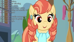 Size: 1920x1080 | Tagged: safe, edit, edited screencap, screencap, aunt holiday, earth pony, pony, g4, the last crusade, caption, exposition, female, mare, solo, speech