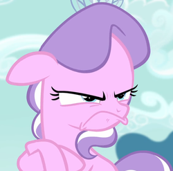 Size: 770x762 | Tagged: safe, screencap, diamond tiara, earth pony, pony, crusaders of the lost mark, g4, angry, crossed hooves, faic, female, filly, frown, memeable faces, pouting