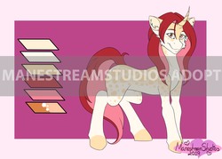 Size: 3500x2500 | Tagged: safe, artist:manestreamstudios, oc, oc only, pony, unicorn, adoptable, commission, high res, solo, your character here