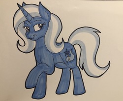 Size: 3424x2807 | Tagged: safe, artist:crystal2riolu, trixie, pony, g4, female, high res, solo, traditional art
