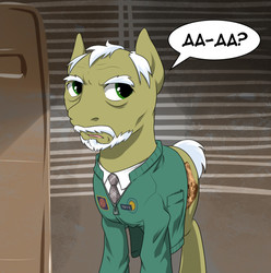 Size: 800x807 | Tagged: source needed, safe, artist:doomy, pony, crossover, cyrillic, ponified, russian, s.t.a.l.k.e.r., sakharov