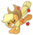 Size: 1841x1901 | Tagged: safe, artist:fluffyxai, part of a set, applejack, earth pony, pony, g4, apple, apple/apples falling, applebucking, applejack mid tree-buck facing the left with 3 apples falling down, applejack mid tree-buck with 3 apples falling down, bucking, chibi, cowboy hat, cute, eyes closed, falling, female, food, hat, jackabetes, mare, simple background, smiling, solo, transparent background