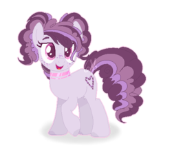 Size: 518x446 | Tagged: safe, artist:6-fingers-lover, oc, oc only, oc:sugar cane, earth pony, pony, female, magical lesbian spawn, mare, offspring, parent:pinkie pie, parent:sugar belle, parents:sugarpie, simple background, solo, transparent background
