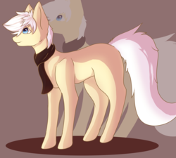 Size: 4000x3592 | Tagged: artist needed, source needed, safe, oc, oc only, oc:pierrot fisher, pony, abstract background, clothes, scarf, solo