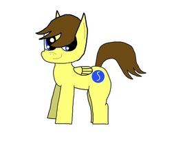 Size: 1084x888 | Tagged: safe, artist:undeadponysoldier, oc, oc only, oc:ponyseb, pegasus, pony, male, simple background, smiling, solo, white background, wings, wings down
