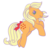 Size: 700x700 | Tagged: safe, applejack, applejack (g1), earth pony, pony, g1, g4, official, cute, female, g4 to g1, generation leap, jackabetes, rainbow squad, retro, ribbon, simple background, solo, transparent background, vector