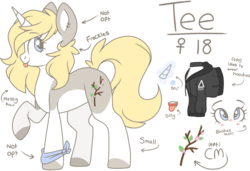 Size: 3000x2048 | Tagged: safe, artist:cinnamontee, oc, oc only, oc:tegan, pony, unicorn, clothes, ear piercing, earring, female, high res, hoodie, jewelry, mare, piercing, raised hoof, reference sheet, simple background, solo, tongue out, transparent background