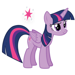 Size: 700x700 | Tagged: safe, twilight sparkle, alicorn, pony, g4, official, cutie mark, female, hooves, mare, simple background, smiling, transparent background, twilight sparkle (alicorn), white outline, wings