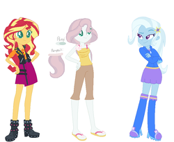 Size: 788x646 | Tagged: safe, artist:1313jaysong1313, artist:selenaede, sunset shimmer, trixie, equestria girls, g4, my little pony equestria girls: better together, base used, family, female, lesbian, magical lesbian spawn, offspring, parent:sunset shimmer, parent:trixie, parents:suntrix, ship:suntrix, shipping