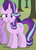 Size: 433x607 | Tagged: safe, artist:agrol, starlight glimmer, twilight sparkle, alicorn, pony, unicorn, change your reality, g4, apple farm, confused, cropped, female, looking at someone, looking at you, mare, reaction image, solo focus, tree, twilight sparkle (alicorn), wat, wtf face, wut face