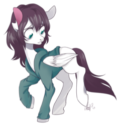 Size: 900x943 | Tagged: safe, alternate version, artist:laceymod, oc, oc only, pegasus, pony, background removed, clothes, hoodie, male, simple background, solo, stallion, transparent background