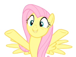 Size: 1213x906 | Tagged: safe, edit, edited screencap, screencap, fluttershy, pegasus, pony, a health of information, g4, background removed, cute, female, shyabetes, simple background, smiling, solo, transparent background