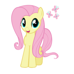 Size: 700x700 | Tagged: safe, fluttershy, pegasus, pony, g4, official, cutie mark, female, open mouth, simple background, smiling, solo, transparent background