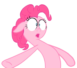 Size: 1216x1079 | Tagged: safe, edit, edited screencap, screencap, pinkie pie, earth pony, pony, g4, the gift of the maud pie, background removed, female, no, not a vector, shocked, simple background, solo, transparent background