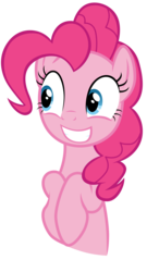 Size: 7000x13000 | Tagged: safe, artist:tardifice, pinkie pie, earth pony, pony, g4, sparkle's seven, absurd resolution, bust, female, portrait, simple background, solo, transparent background, vector