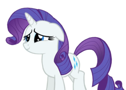 Size: 1359x975 | Tagged: safe, edit, edited screencap, screencap, rarity, pony, unicorn, g4, made in manehattan, affection, background removed, cute, female, floppy ears, raribetes, simple background, smiling, solo, transparent background