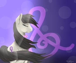 Size: 3000x2500 | Tagged: safe, artist:glitteringdew, octavia melody, earth pony, pony, g4, crying, cutie mark, female, high res, mare, music, painttoolsai, purple, sad, solo