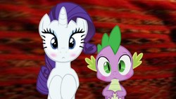 Size: 1920x1080 | Tagged: safe, artist:georgegarza01, rarity, spike, g4, female, male, ship:sparity, shipping, show accurate, straight