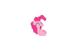 Size: 500x300 | Tagged: safe, artist:dziadek1990, pinkie pie, earth pony, pony, g4, too many pinkie pies, animated, clone, comic sans, emote story, existential crisis, female, happy, loop, looped, pinkie clone, slice of life, surprised, text