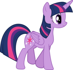 Size: 1129x1080 | Tagged: safe, artist:iknowpony, twilight sparkle, alicorn, pony, g4, what about discord?, female, mare, side view, simple background, smiling, solo, transparent background, twilight sparkle (alicorn), vector, walking